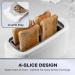 Daewoo Essentials Long Slot Toaster 4 Slice White 119990
