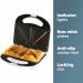 Daewoo Essentials 2 Slice Sandwich Toaster Deep Fill Easy Clean White 120006