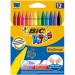 Bic Kids Plastidecor Crayons Long-lasting Sharpenable Wallet Vivid Assorted Colours Ref 920299 [Pack 12] 120120