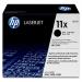 HP 11X Laser Toner Cartridge High Yield Page Life 12000pp Black Ref Q6511X