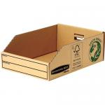 Bankers Box by Fellowes Parts Bin Corrugated Fibreboard Packed Flat W200xD280xH102mm Ref 07355 [Pack 50] 120288
