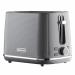 Daewoo Stirling Two Slice Toaster Reheat & Defrost 7 Browning Functions Grey 120493
