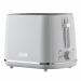 Daewoo Stirling Two Slice Toaster Reheat & Defrost 7 Browning Functions White 120550