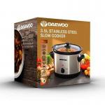 Daewoo 3.5 Litre Slow Cooker 210W Efficient Dishwasher Safe 120709