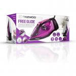 Daewoo Free Glide Steam Cordless Iron 2600W Self Clean Purple 120980