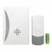 Daewoo Wire-Free Door Chime Kit Battery Powered Chime White 121236