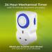 Masterplug Tms24-Mp Energy Saving Daily Mechanical Segment Timer Plug, White 122101