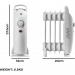 Daewoo Oil Filled Mini Radiator 650w White 5 Fin 122242