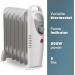 Daewoo Mini Oil Filled Radiator 800W 6-Fin Portable Heater White 122259