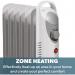 Daewoo Mini Oil Filled Radiator 800W 6-Fin Portable Heater White 122259