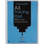 Goldline Popular Tracing Pad 63gsm Acid-free Paper 50 Sheets A3 Ref GPT2A3Z [Pack 5] 122427