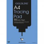 Goldline Professional Tracing Pad 90gsm Acid-free Paper 50 Sheets A4 Ref GPT1A4Z [Pack 5] 122428
