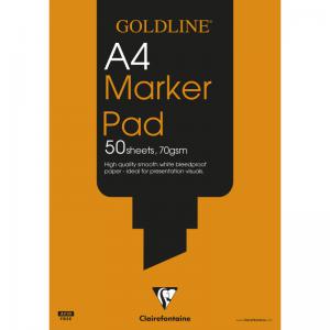 Goldline Bleedproof Marker Pad 70gsm Acid-free Paper 50 Sheets A4