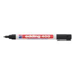 Edding 400 Permanent Marker Bullet Tip 1mm Line Black Ref 4-400001 [Pack 10] 122462