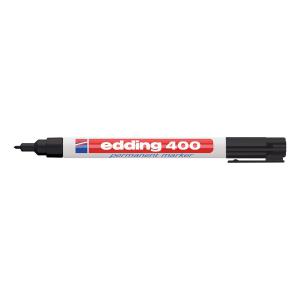Edding 400 Permanent Marker Bullet Tip 1mm Line Black Ref 4-400001