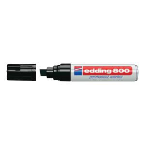 Edding 800 Permanent Marker Chisel Tip 4-12mm Line Black Ref 4-800001