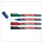 Edding 361 Marker Whiteboard Bullet Tip 1mm Line Assorted Ref 4-361-4 [Pack 4] 122494