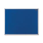 Nobo Basic Felt Notice Board Aluminium Trim 1200x900mm Blue Ref 1904071 122680