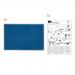 Nobo Basic Felt Notice Board Aluminium Trim 1200x900mm Blue Ref 1904071