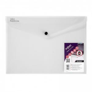 Snopake Polyfile Lite Wallet File Polypropylene Durable A4 Clear Ref