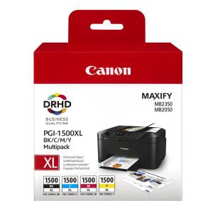Canon PGI-1500XL Inkjet Cartridge High Yield BlackCyanMagentaYellow