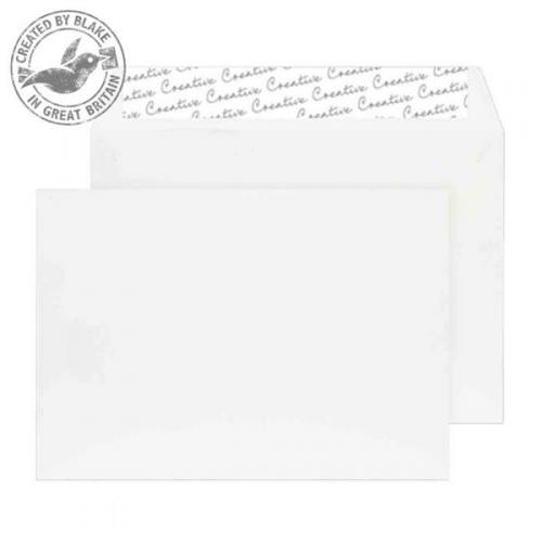 Cheap Stationery Supply of Blake Creative Senses Feltmark (C5) 145g/m2 Peel and Seal Wallet Envelopes (Pure White) Pack of 20 44FT346 Office Statationery