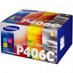 Samsung CLT-P406C Laser Toner Carts Page Life 1500pp Black/1000pp Cyan/Mag/Yellow Ref SU375A [Pack 4] 123351