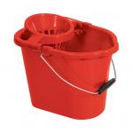 Oval Mop Bucket 12 Litre Red 123960