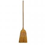 Elliott Traditional Wooden Straw Corn Broom Brown 124354