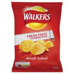 Walkers Ready Salted Crisp (Pack of 48) 34779 | 124449 | Crisps