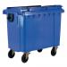 Four Wheeled Bin UV Stabilised Polyethylene 770 Litres 55kg 1350x770x1360mm Blue
