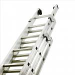 Aluminium Push Up Ladder 3 Section x 12 Rungs Capacity 150kg 124693