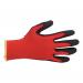 Polyco Safety Gloves PU Coated Size 8 Red/Black [Pair] Ref MRP/08
