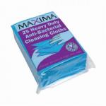 Maxima Envirowipe Plus Cleaning Cloth Anti-Bacterial Washable Blue Ref 0707005 [Pack 25]