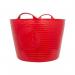 Red Gorilla 38L Large Flexible 2-Handled Recycled Tub, Red 126110