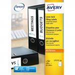 Avery Filing Labels Laser Lever Arch 4 per Sheet 200x60mm Ref L7171-250 [1000 Labels] 126754