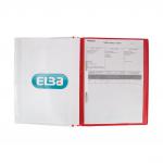 Elba A4+ Report File Capacity 160 Sheets Clear Front A4 Red Ref 400055038 [Pack 25] 127445