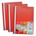 Elba Report Folder Capacity 160 Sheets Clear Front A4 Red Ref 400055034 [Pack 50]
