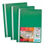 Elba Report Folder Capacity 160 Sheets Clear Front A4 Green Ref 400055031 [Pack 50] 127459