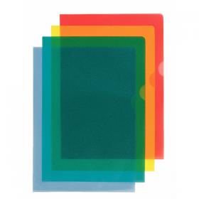 Esselte Copy-safe Folder Plastic Cut Flush A4 Yellow Ref 54842 Pack of 100 127936