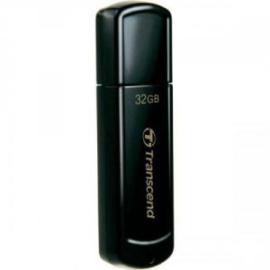 Transcend JetFlash 350 32GB USB 2.0 Flash Drive Black TS32GJF350
