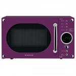 Daewoo KOR6N9RP (20 Litre) 800W Touch Control Retro Style Microwave Oven (Glossy Purple) KOR6N9RP