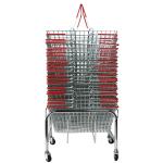 Red Wire Baskets Capacity 21 Litres x20 Plus Mobile Storage Plinth 131638