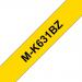 Brother P-Touch M-K631BZ 12mmx8m BlackOnYellow Plastic Labelling Tape Ref MK631BZ *3to5 Day Leadtime*