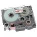 Brother P-Touch TZe-242 18mmx8m Red On White Labelling Tape Ref TZE242 *3to5 Day Leadtime*