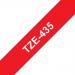 Brother P-Touch TZe-435 12mmx8m White On Red Laminated Labelling Tape Ref TZE435 *3to5 Day Leadtime*