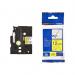 Brother P-Touch TZe-FX631 12mmx8m Black On Yellow Labelling Tape Ref TZEFX631 *3to5 Day Leadtime*