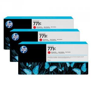 Click to view product details and reviews for Hewlett Packard Hp 771c 775ml Chromatic Red Ink Cartridges 3 Pack For.