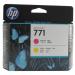 Hewlett Packard [HP] No.771 Printhead Magenta and Yellow Ref CE018A *3to5 Day Leadtime*