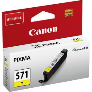 Click to view product details and reviews for Canon Cli 571 Inkjet Cartridge Page Life 161pp 7ml Yellow Ref 0388c001.